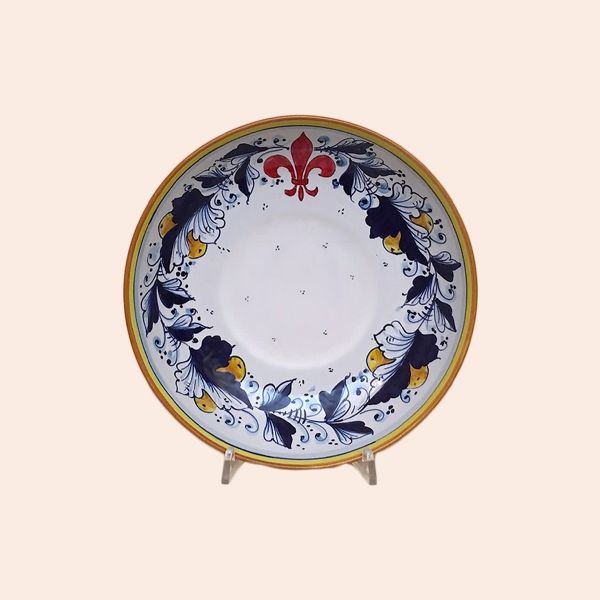 SET OF PASTA-SOUP BOWLS ON CM.22 DIAMETER, CM.5H. design: CAFAGGIOLO BLU